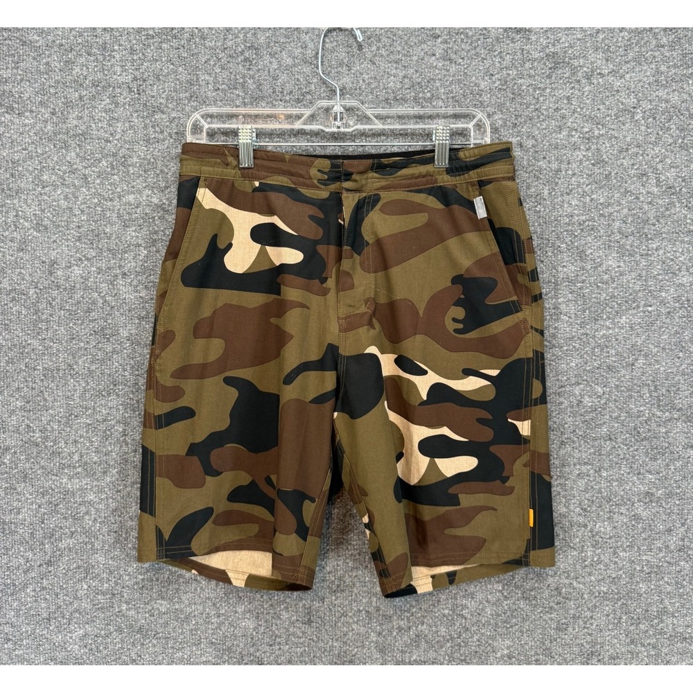 Quiksilver Waterman Shorts Mens‎ Medium Brown Camo DryFlight Hybrid Boardshorts